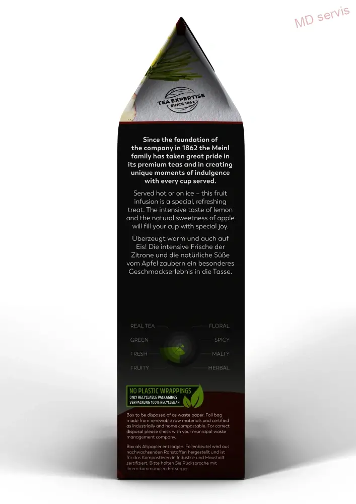 Julius Meinl Leaf Tea Bio Fresh Lemon Breeze ovocná směs 250 g