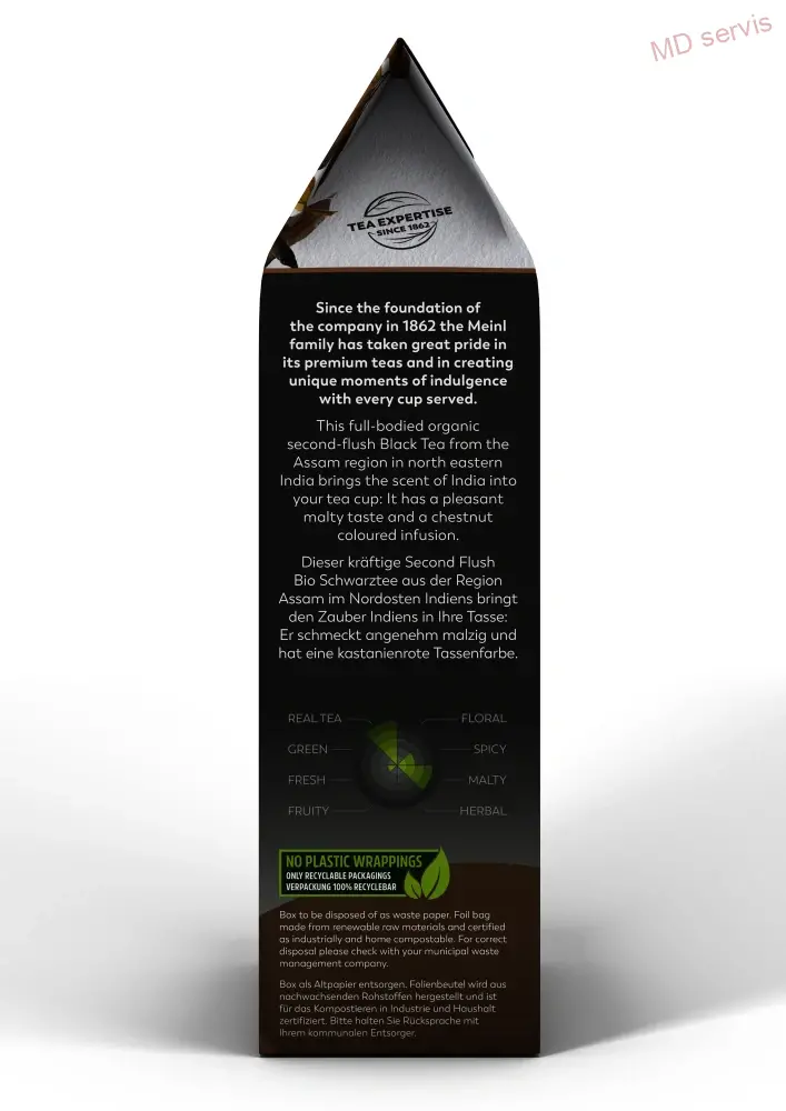 Julius Meinl Leaf Tea Bio RFA Assam Gold of Brahmaputra - černý čaj 250 g